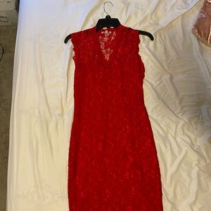 Tight Red Floral dress